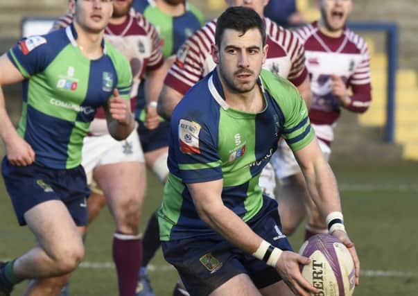 Stand-off Chris Laidlaw looks to spark a Boroughmuir attack. Picture: Ian Rutherford.