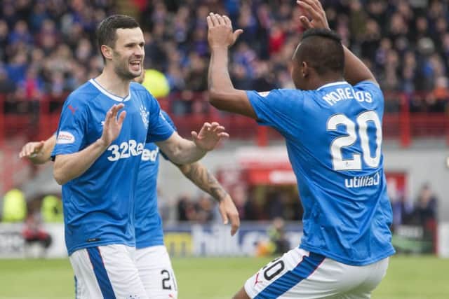 Josh Windass may have netted a hat-trick but Jamie Murphy, left, was the true star of the show. Picture: PA