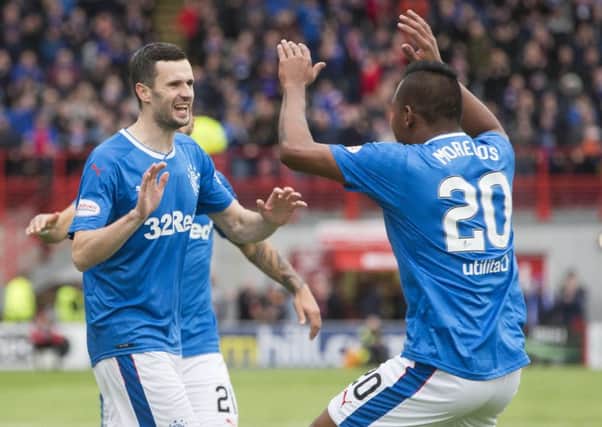 Josh Windass may have netted a hat-trick but Jamie Murphy, left, was the true star of the show. Picture: PA