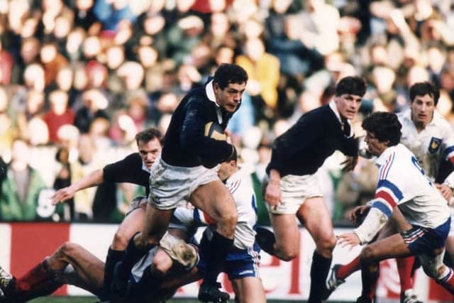 In February 1995, Scotland secure their first victory in Paris since 1969, with current head coach Gregor Towsend having a key role in the winning try. Picture: TSPL