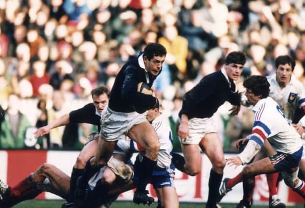 In February 1995, Scotland secure their first victory in Paris since 1969, with current head coach Gregor Towsend having a key role in the winning try. Picture: TSPL