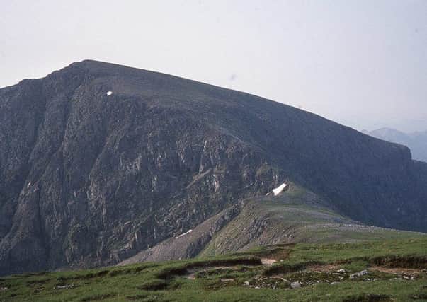 A man suffered serious injuries at the summit of Aonach Beag. Picture: Jim Barton/Geograph