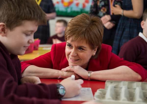 Nicola Sturegon has praised the SNP's childcare proposals. Picture: John Devlin