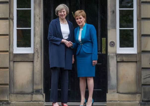 Talks between the UK and Scottish Governments over Brexit will continue this week, almost two years since Theresa May first visited Bute House as prime minister. Picture: Steven Scott Taylor