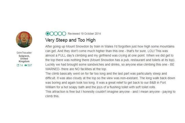 'Very Steep and Too High'. Picture: TripAdvisor UK