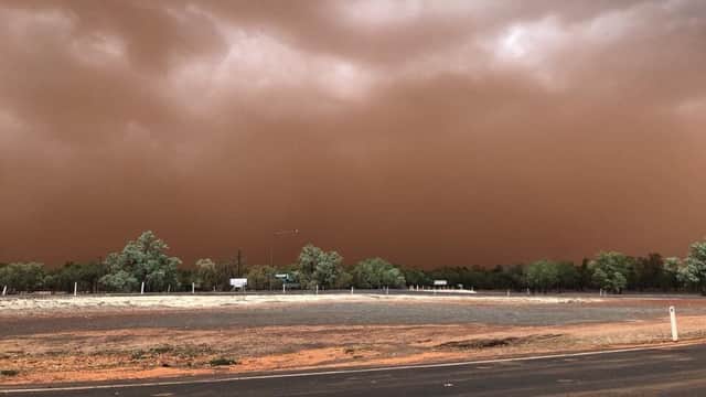 The dust storm. Picture: Queensland police