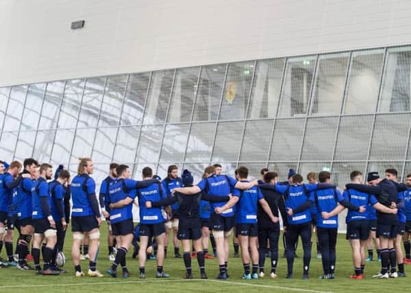 Scotland's players are put through their paces in the Oriam. Picture: SNS Group