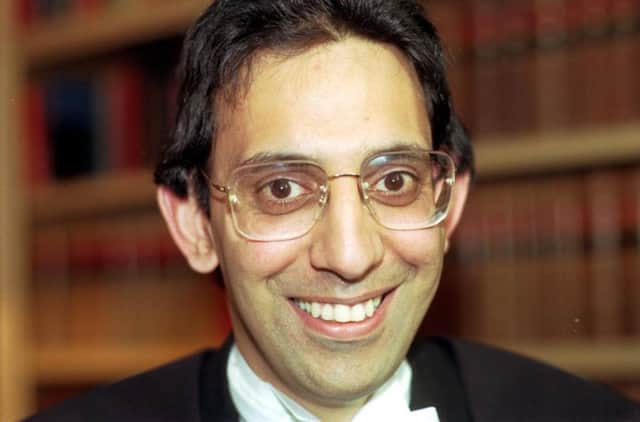 Dr Raj Jandoo was the first Asian member of the Faculty of Advocates. Picture taken in July 1991.