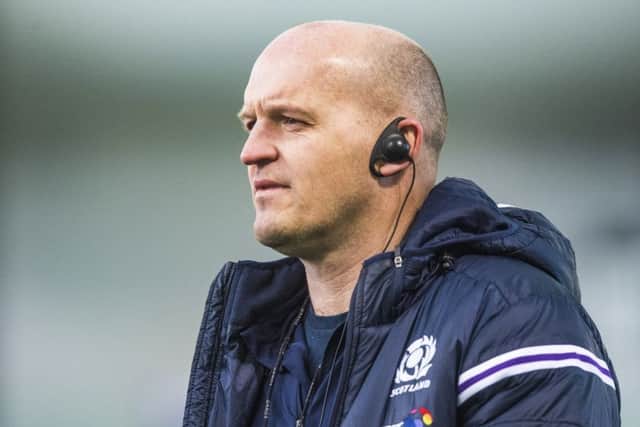 Scotland head coach Gregor Townsend during a training session at Oriam. Picture: Gary Hutchison/SNS/SRU