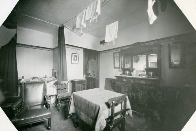Interior shot of 61 Urquhart Road, Aberdeen, where Helen Priestly, 8, was murdered in 1934.