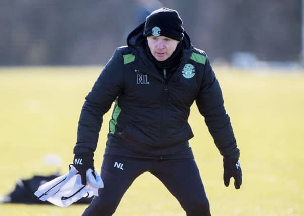 Hibernian manager Neil Lennon in training. Picture: Bill Murray/SNS