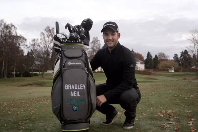 Bradley Neil is also playing on the European Tour this year after graduating from the Challenge Tour