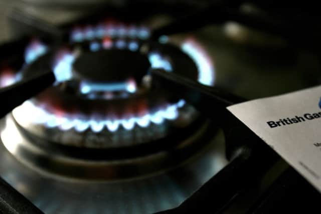 A gas hob with a bill from British Gas. Picture: Owen Humphreys/PA Wire
