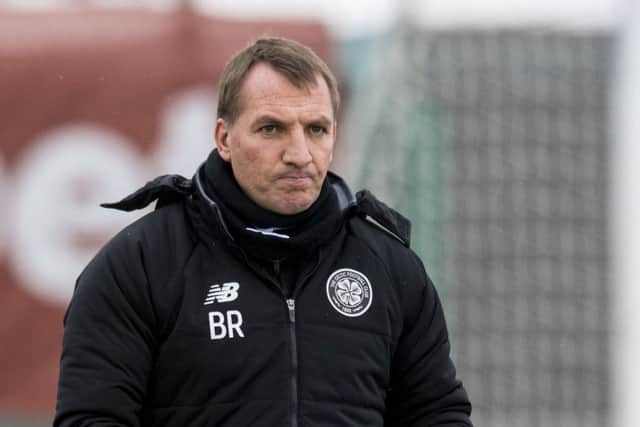 Brendan Rodgers lambasted his defence after the 3-0 reversal in Russia. Picture: SNS Group