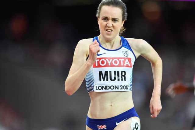 Laura Muir will double up in the 3000 and 1500m at the world indoors. Picture: AFP/Getty