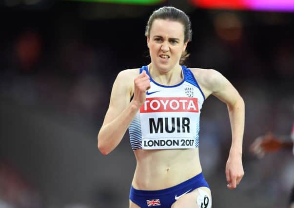 Laura Muir will double up in the 3000 and 1500m at the world indoors. Picture: AFP/Getty