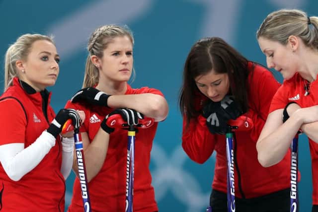 Great Britain's skipper Eve Muirhead, second right, Anna Sloan, Lauren Gray and Vicki Adams have inspired many to try curling