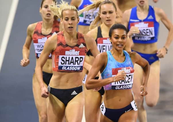 Lynsey Sharp finished second in the 800 metres in Glasgow. Picture: AFP/Getty.