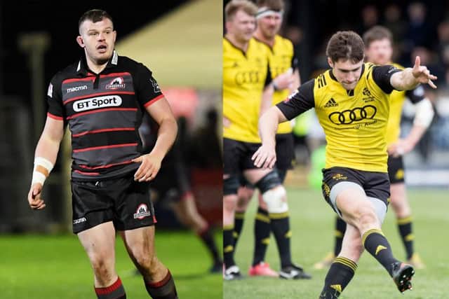 Cameron Fenton, left, and Jason Baggott. Pictures: Edinburgh Rugby