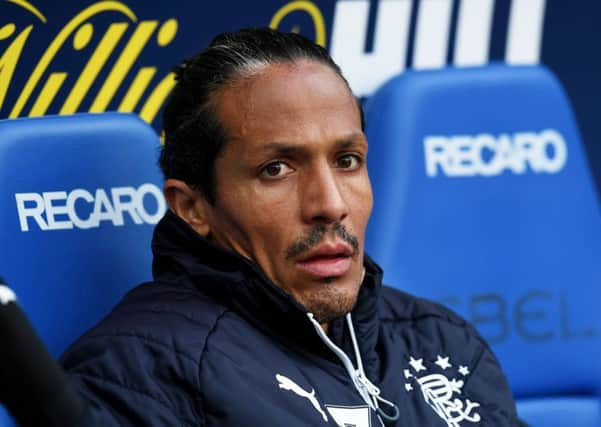 Bruno Alves sat on the bench as Rangers defeated Hearts at the weekend. Picture: SNS