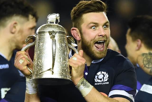 Ryan Wilson with the Calcutta Cup
