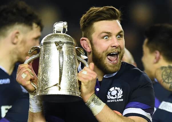 Ryan Wilson with the Calcutta Cup