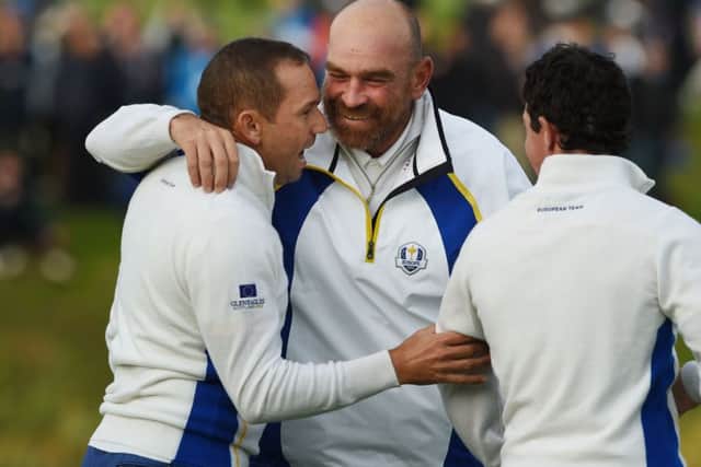 Thomas Bjorn says Catriona Matthew was his instant choice as partner in a 'Captains Team' at the Centurion Club. Picture: Ian Rutherford