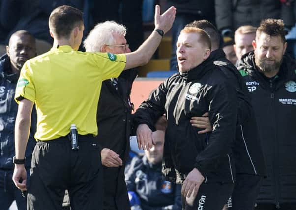 Neil Lennon was critical of referee Kevin Clancy