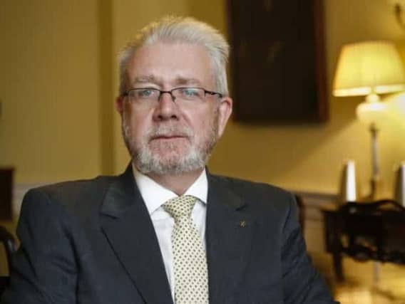 Scotland's Brexit minister Mike Russell addressed MSPs