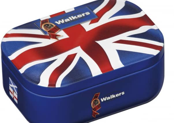 A Walker's shortbread tin decorated with a Union Jack caused uproar among some nationalists