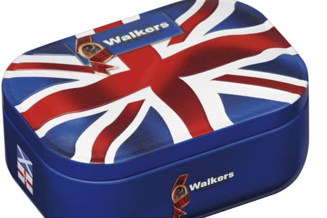 A Walker's shortbread tin decorated with a Union Jack caused uproar among some nationalists