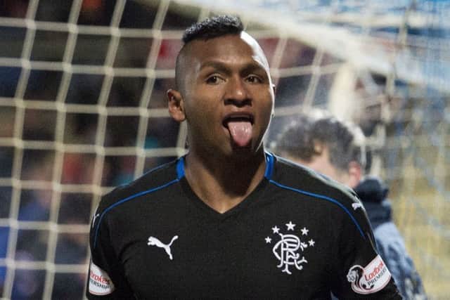 Alfredo Morelos scored in Rangers' 4-1 victory over St Johnstone on Tuesday night. Picture: SNS