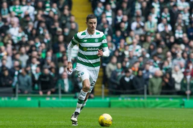 Mikael Lustig will miss the match against Rangers through suspension. Picture: John Devlin