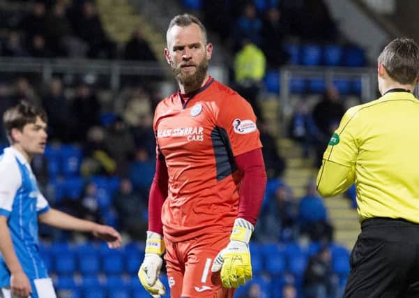 St Johnstone's Alan Mannus was not impressed by some of the decisions against Rangers. Picture: Alan Harvey/SNS