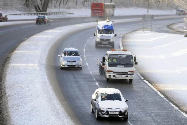 The snow has caused chaos on Scotland's roads
