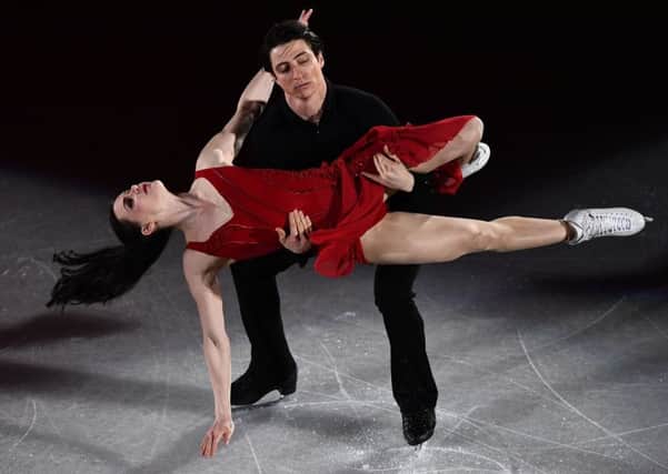 Canada's Tessa Virtue and Scott Moir perform during the figure skating gala event during the Pyeongchang Winter Olympics (Picture: AFP/Getty)