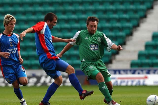Hibs take on Inverness Caledonian Thistle in the SPL Reserve league in September 2004. Picture: TSPL