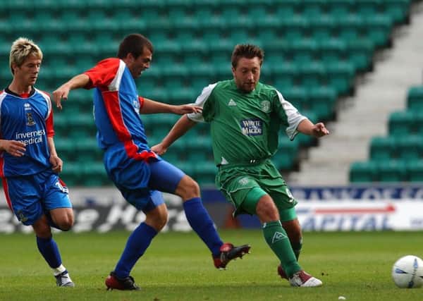 Hibs take on Inverness Caledonian Thistle in the SPL Reserve league in September 2004. Picture: TSPL