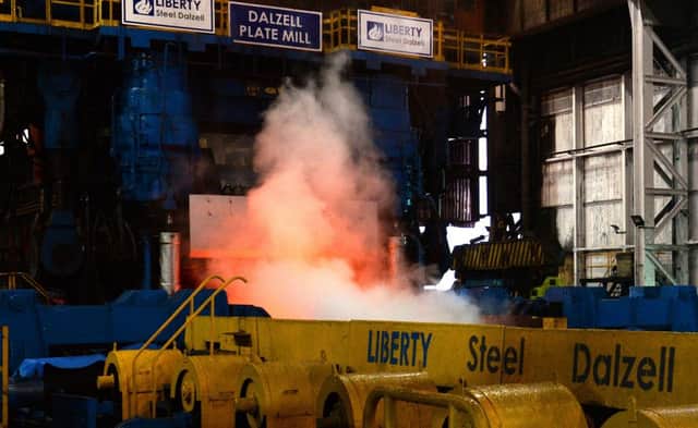 Dalzell steel works, which is owned by Liberty House. Picture: Alan Watson