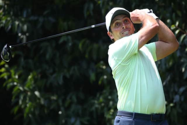 Francesco Molinari plays his tee shot on the second hole in the first round of the WGC-Mexico Championship. Picture: Gregory Shamus/Getty Images