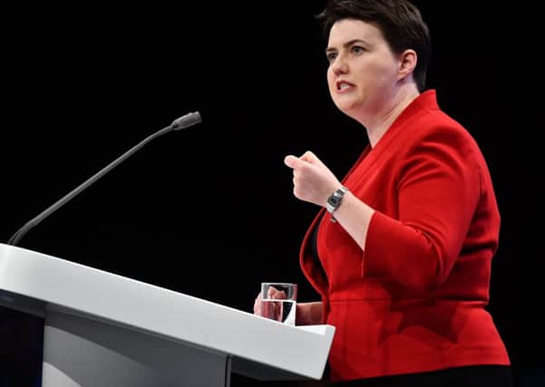 Ruth Davidson says she was driven to act by recent revelations of racism and sexism at Holyrood. Photograph: Ben Stansall/AFP/Getty