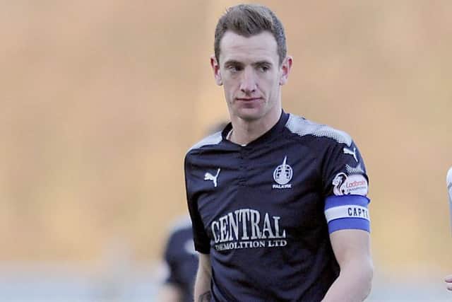 Aaron Muirhead and his Falkirk team-mates intend to 'have a go' at Rangers today. Picture: Michael Gillen