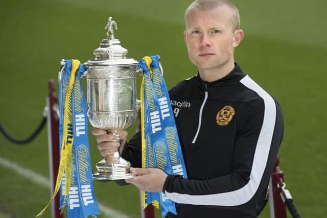 Motherwell's Curtis Main has never been beyond the quarter-final of any cup competition. Picture: SNS.