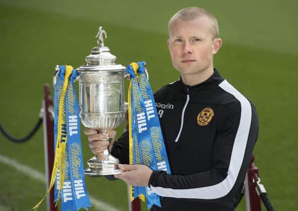 Motherwell's Curtis Main has never been beyond the quarter-final of any cup competition. Picture: SNS.
