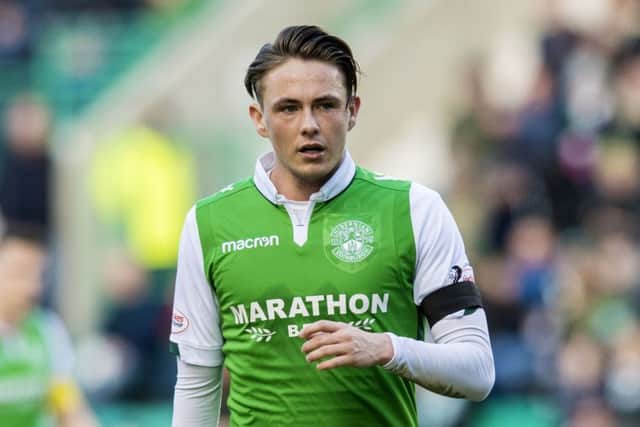 A convoluted deal took Scott Allan on loan to Hibs. Picture: SNS.