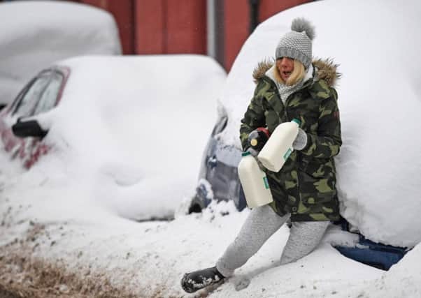 Bread and milk have become highly sought after in the wake of Scotland's trouble with the snow. Picture: Getty