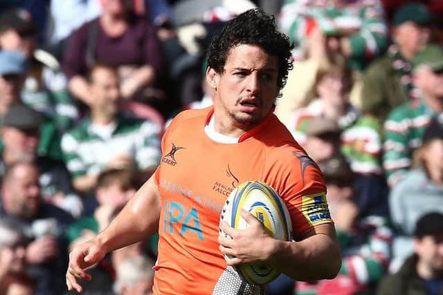Juan Pablo Socino in action for Newcastle Falcons against Leicester Tigers. Picture: Getty Images
