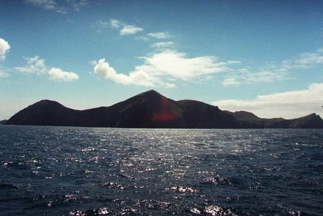 Hirta, the main island in the archipelego of St Kilda.