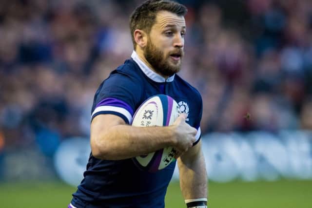 Scotland's Tommy Seymour missed training due to a back issue. Picture: Ross Parker/SNS