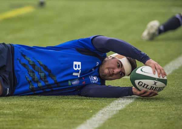 Scotland hooker Stuart McInally during a training session at Oriam. Picture: Gary Hutchison/SNS